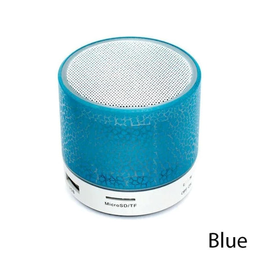 Bluetooth Speaker with LED Light, SD Card, USB, and FM Radio