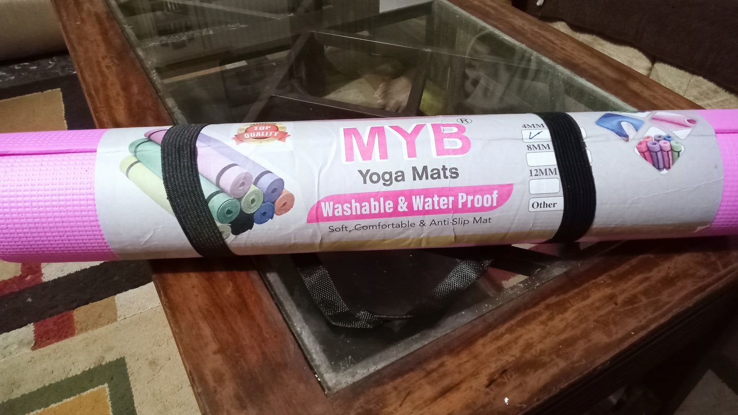 4mm Yoga Mat for Women and Men- Anti Slip