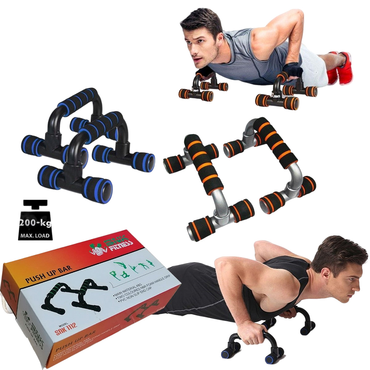 FITNESS Dumbbells 1kg with Anti-Slip Metal Handle, Workout