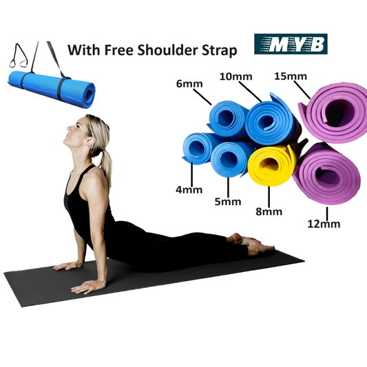 4mm Yoga Mat for Women and Men- Anti Slip