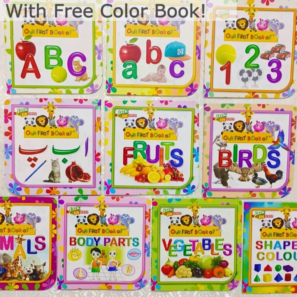 Pack Of 10 Pre School Books For your  Kids Early Learning