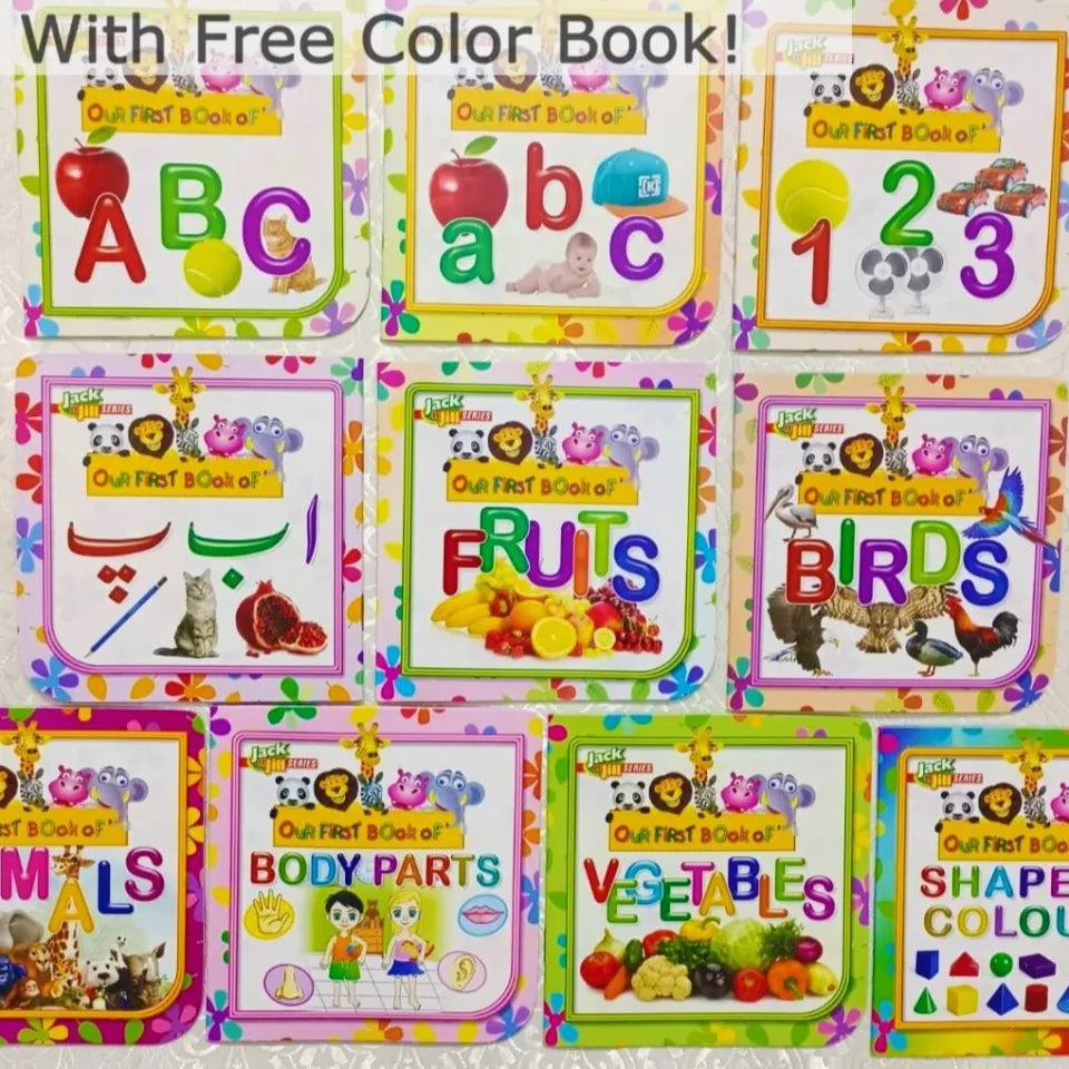 Pack Of 10 Pre School Books For your  Kids Early Learning