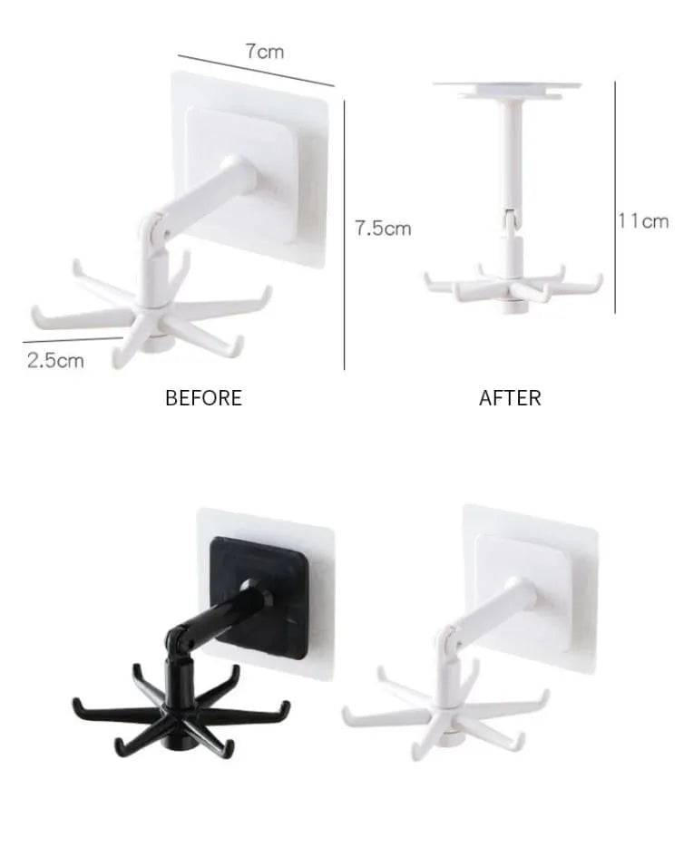Easy-Install 360° Rotating Kitchen Hook - Self-Adhesive