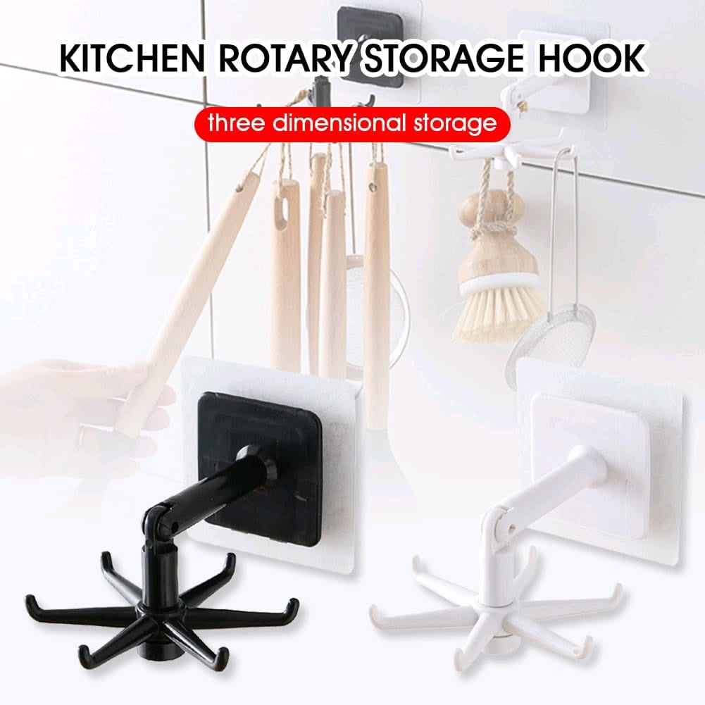 Easy-Install 360° Rotating Kitchen Hook - Self-Adhesive