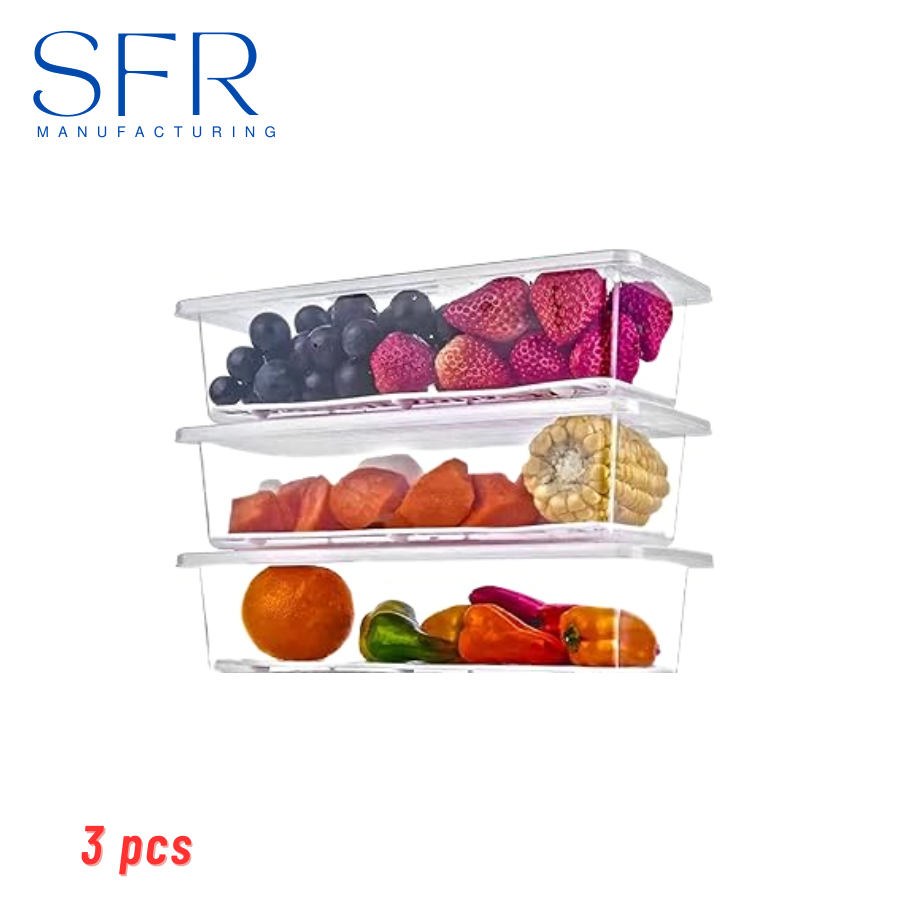 Storage Food Containers Organizer (Pack of 3) 1500ml,