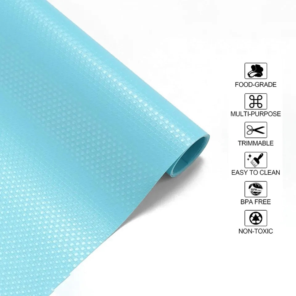 Fridge Mats Waterproof Silicone Washable Refrigerator Liners