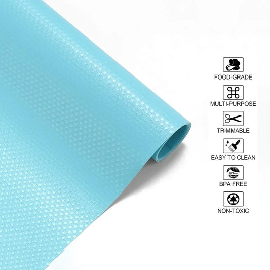 Fridge Mats Waterproof Silicone Washable Refrigerator Liners