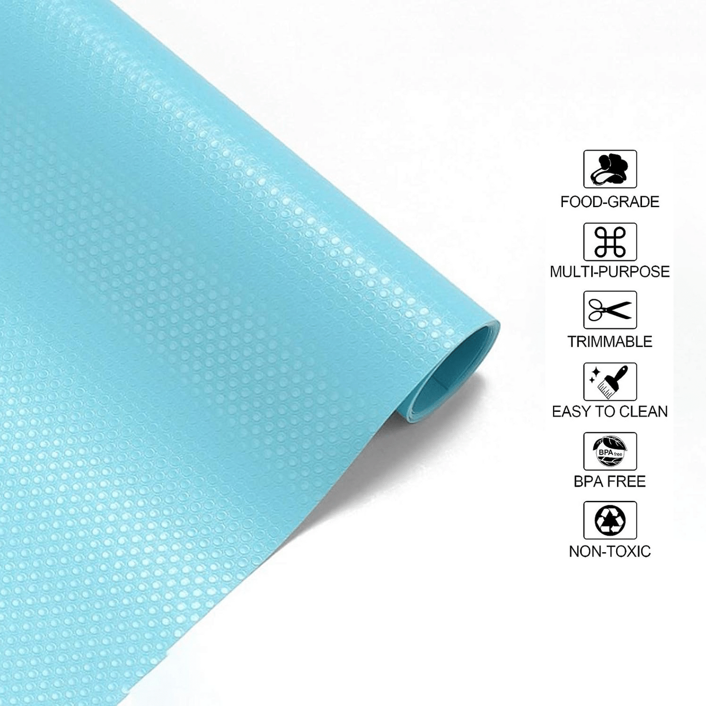 Fridge Mats Waterproof Silicone Washable Refrigerator Liners