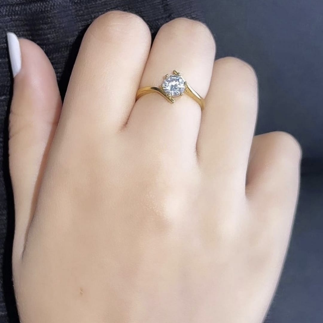 Pair of 2 - Golden Couple Rings Set for Him & Her