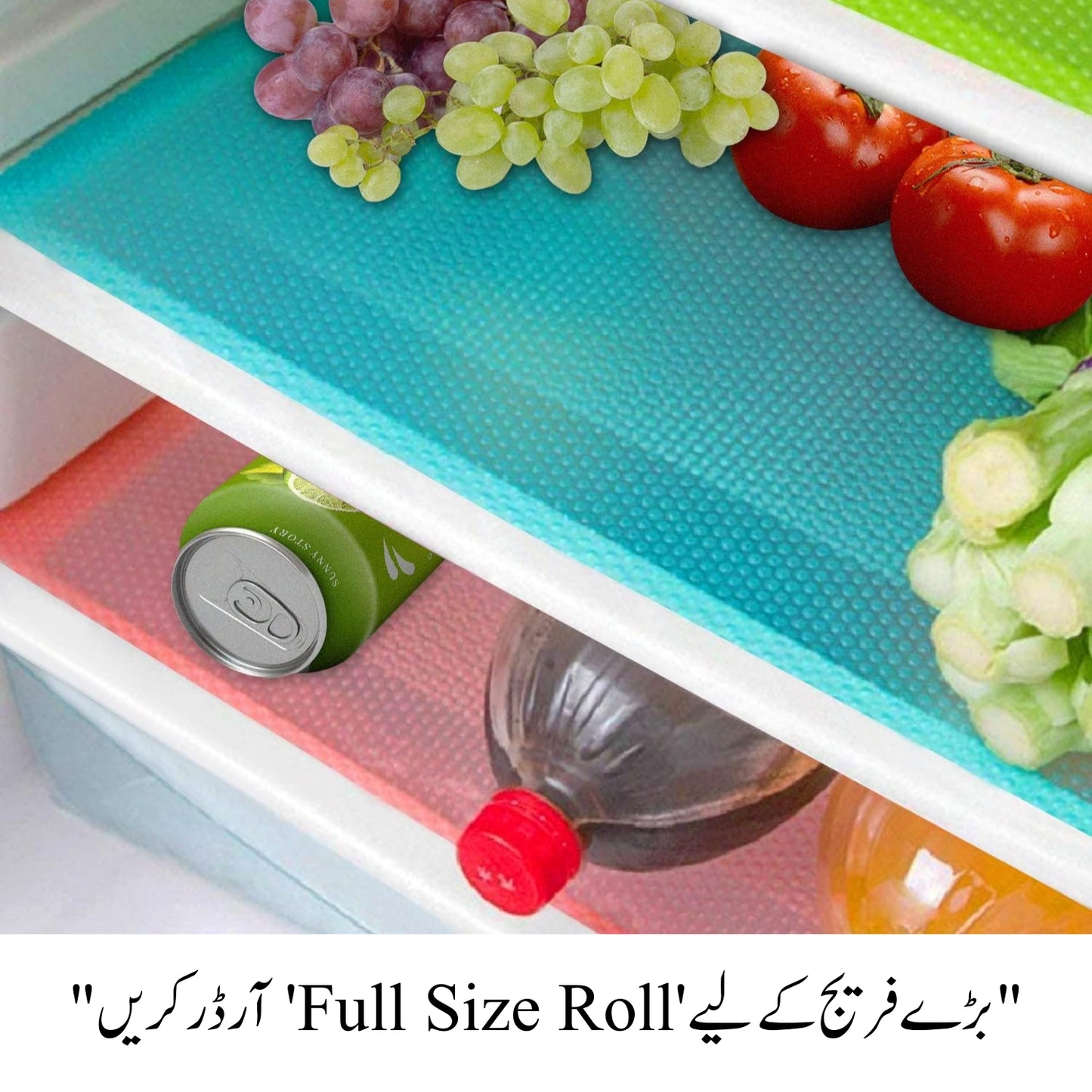 Fridge Mats Waterproof Silicone Washable Refrigerator Liners
