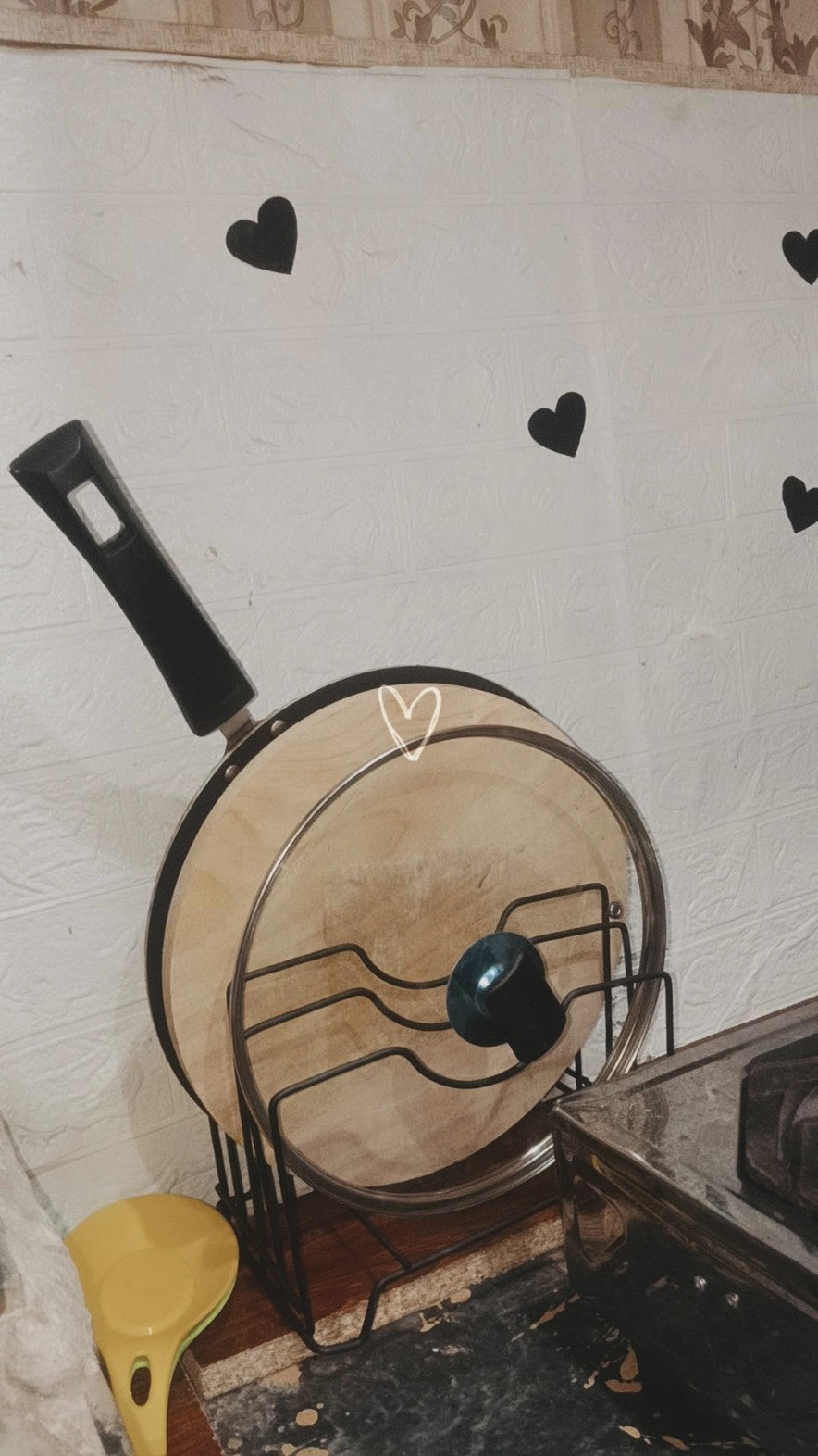 Pot Lid Holder, Chopping Board Organizer, Stainless Steel Rack