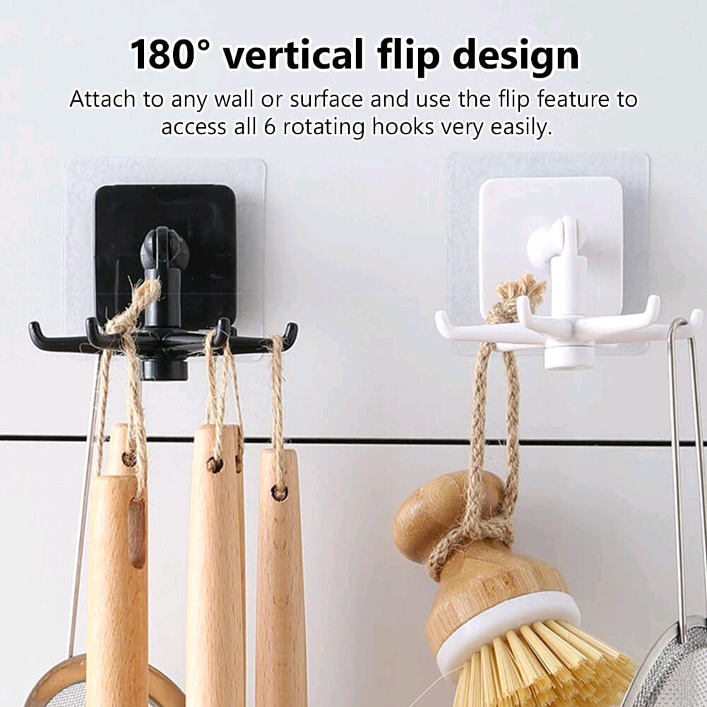 Easy-Install 360° Rotating Kitchen Hook - Self-Adhesive