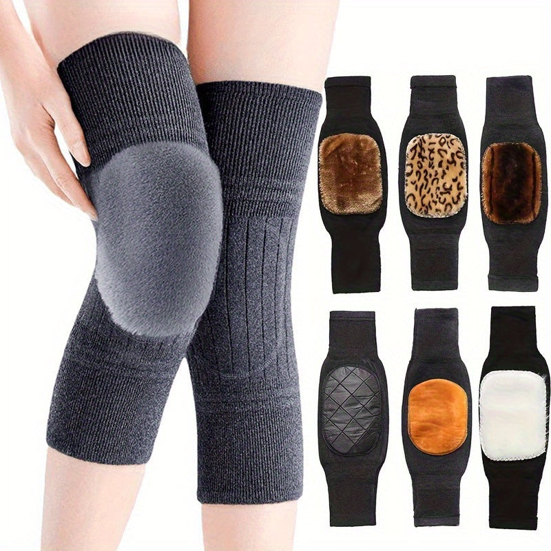 2PCS Winter Knee Warmer for Wool Knee Pads for Pain Relief