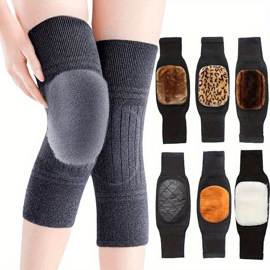 2PCS Winter Knee Warmer for Wool Knee Pads for Pain Relief