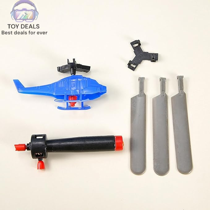 Pack of 3 TOY DEALS Handle Cable Power Helicopter Handheld Aircraft