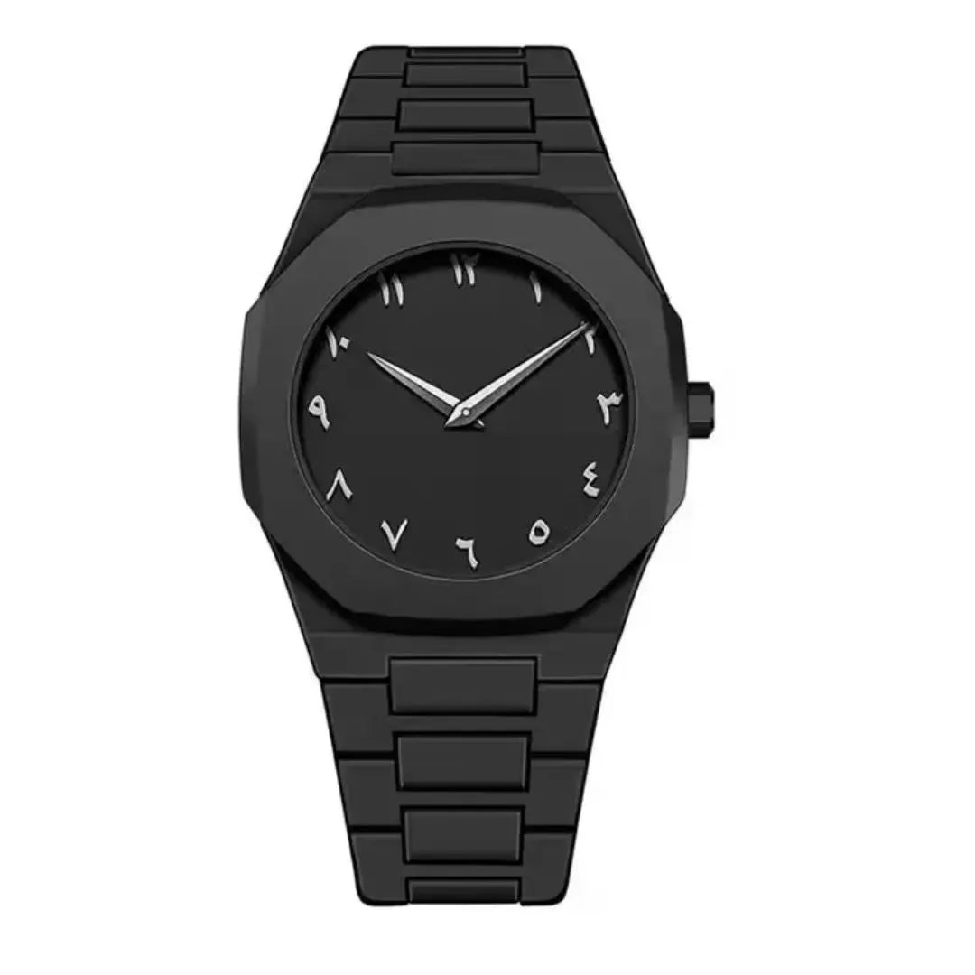 Black Arabic Aura Watch For Men