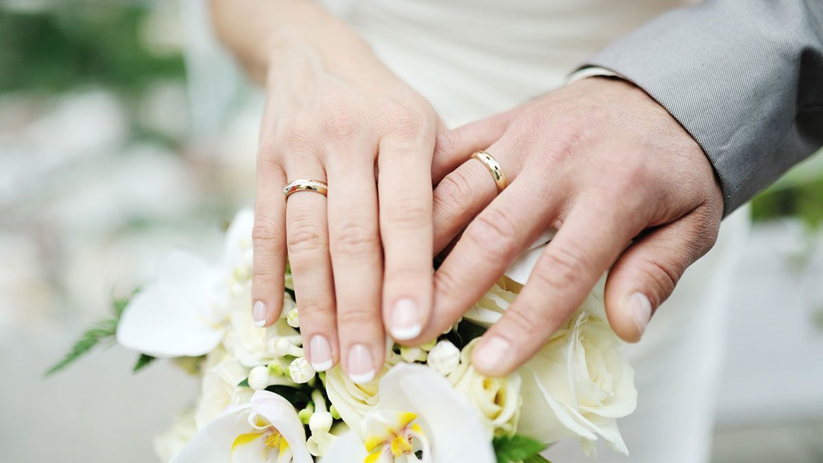 Pair of 2 - Golden Couple Rings Set for Him & Her