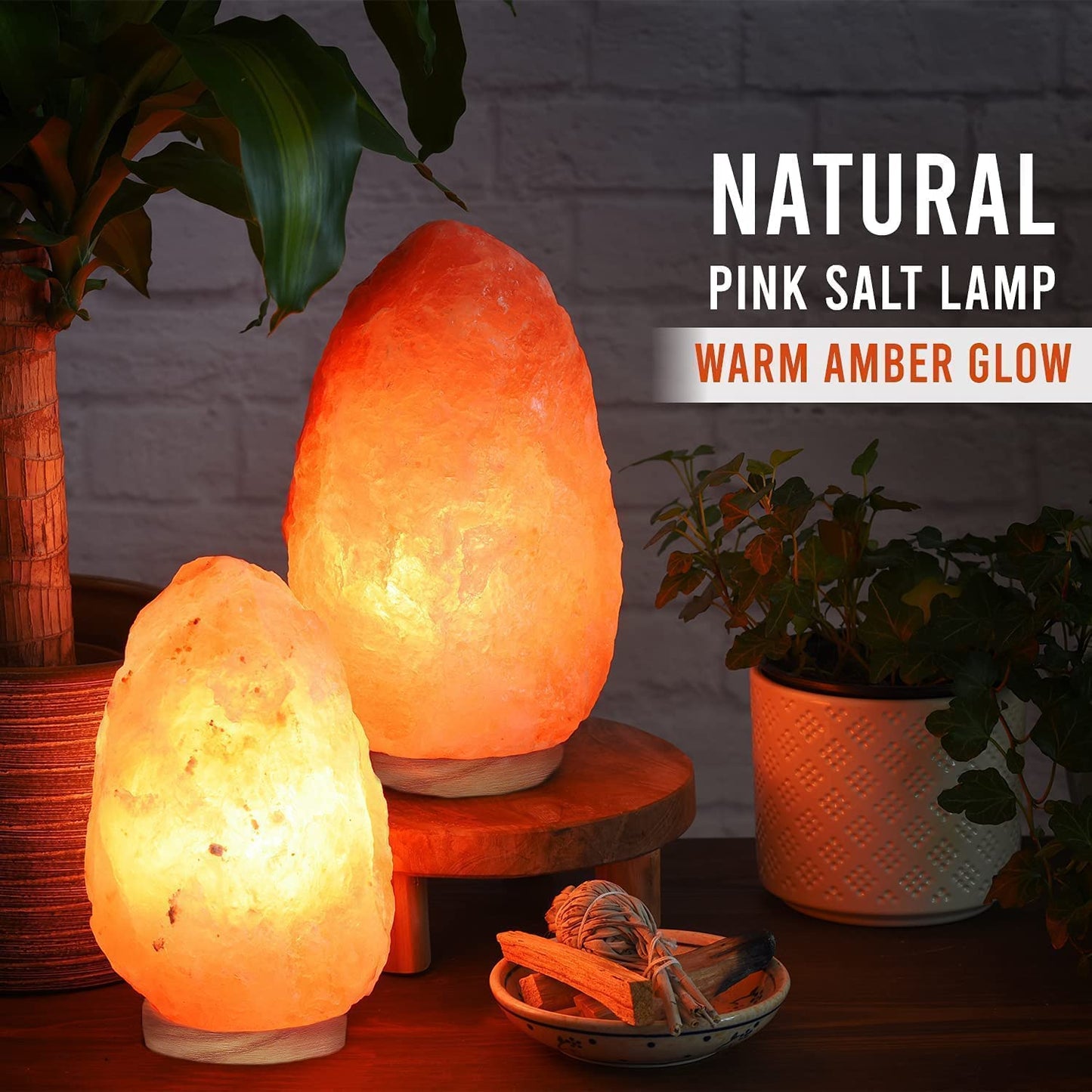 HIMALAYAN PINK ROCK SALT LAMPS  Glow Night Lamp