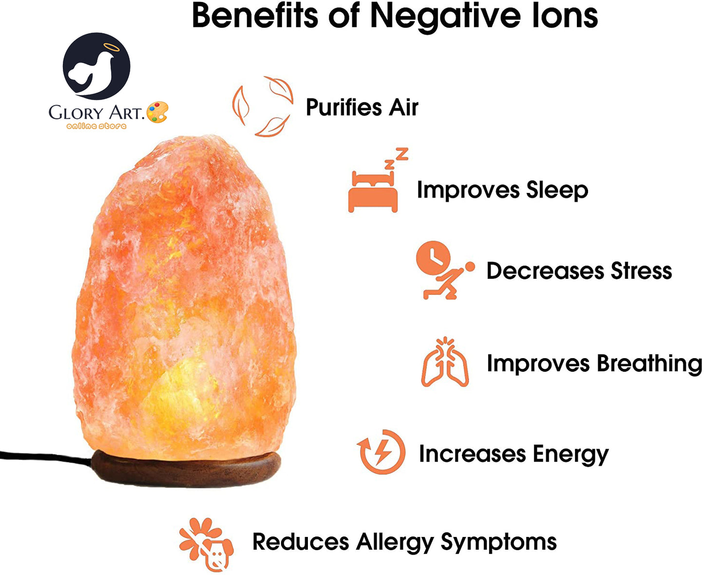 HIMALAYAN PINK ROCK SALT LAMPS  Glow Night Lamp